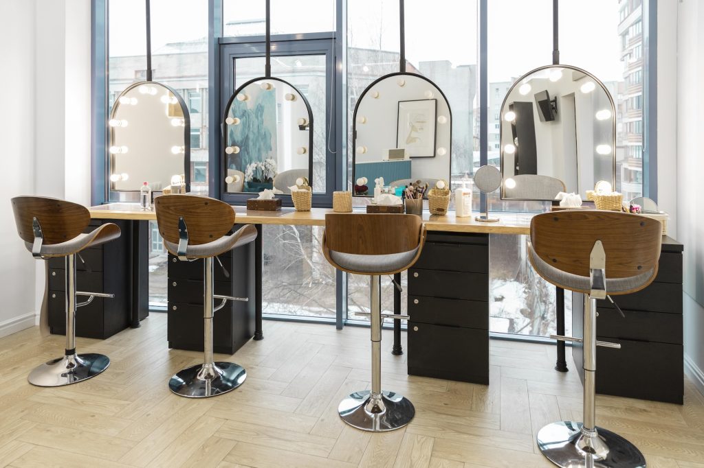 modern beauty salon interior